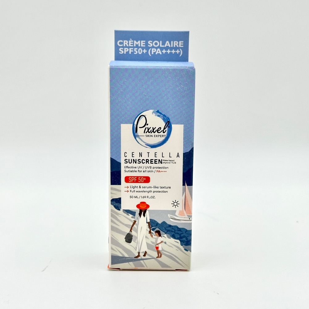 کرم صدآفتاب سنتلا پیکسل  spf50 مناسب انواع پوست