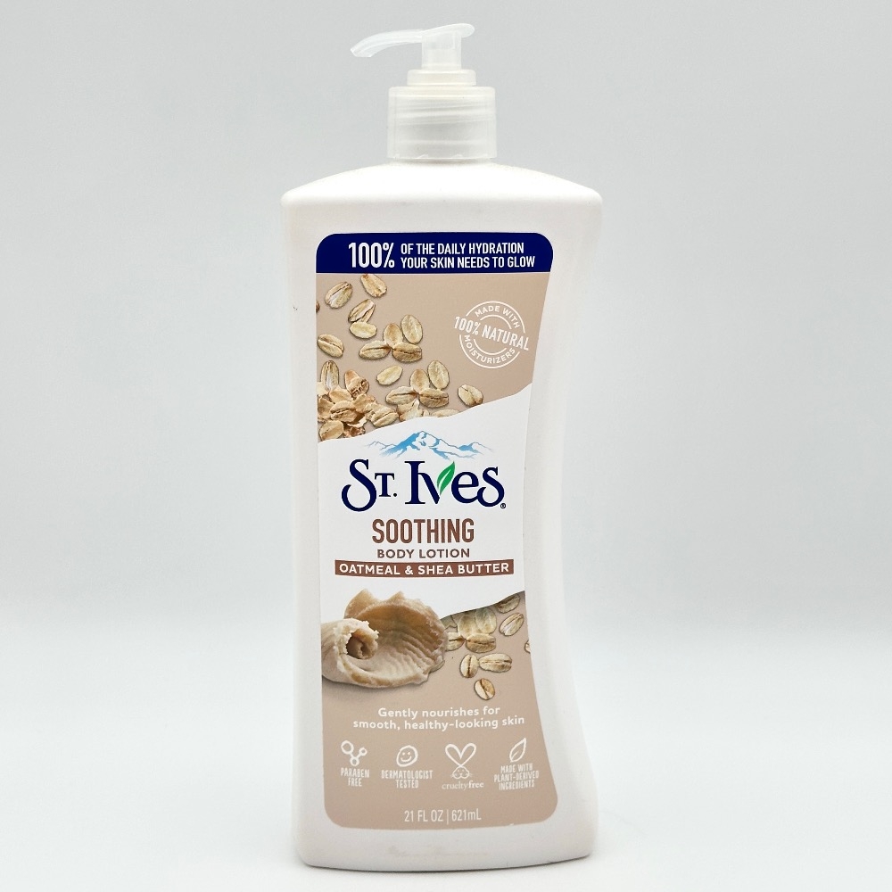لوسیون بدن تسکین دهنده و التیام بخش سینت ایوز حاوی عصاره جو دوسر و شی باتر