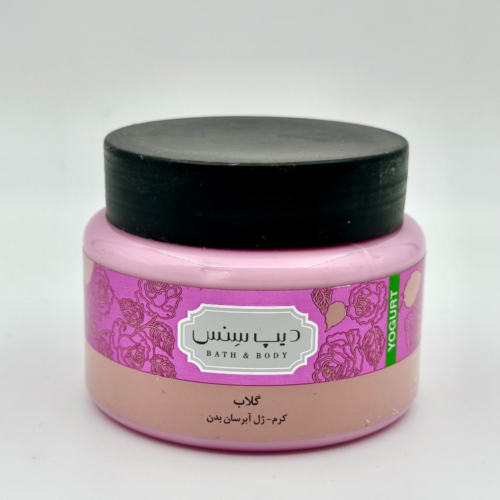 ژل کرم آبرسان بدن با رایحه رز فرانسوی دیپ سنس