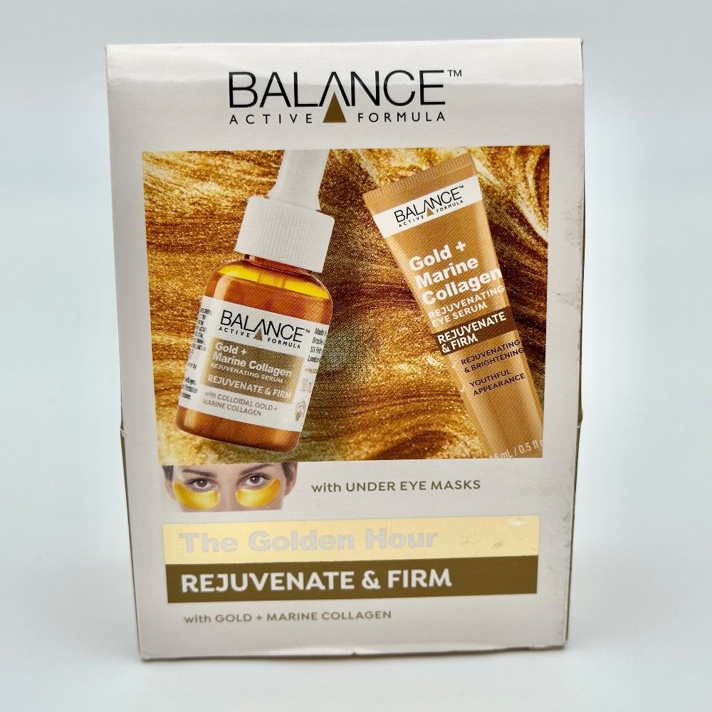پک جوانساز طلا و کلاژن دریایی بالانس | دور چشم و سرم گلد کلاژن