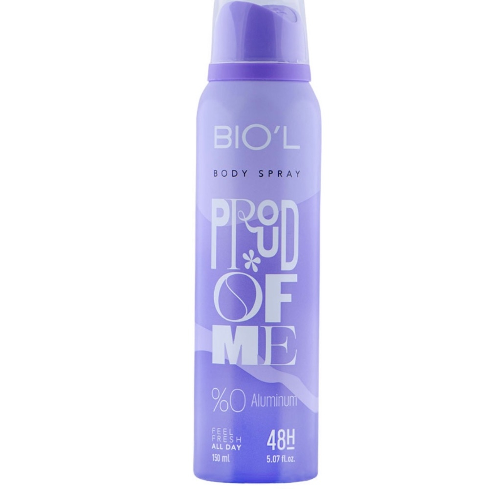 اسپری بدن زنانه بیول مدل Proud Of Me حجم 150میلی لیتر