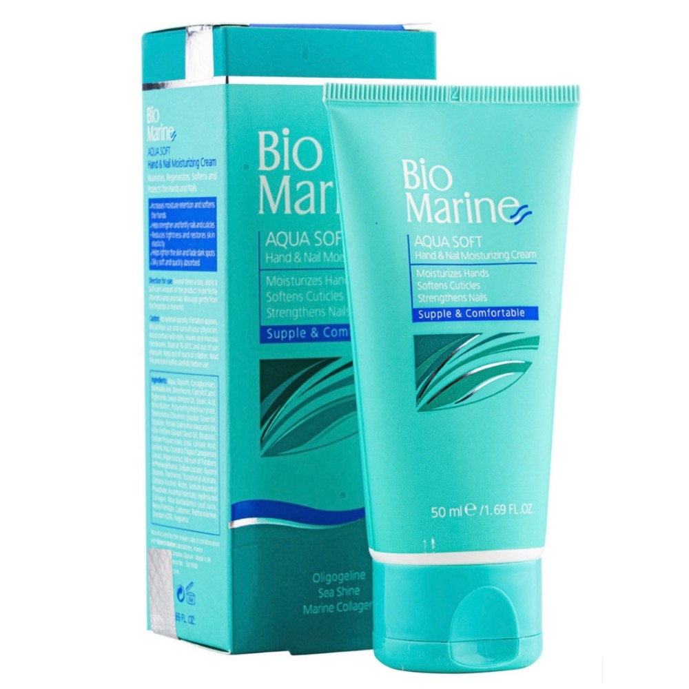 کرم رطوبت رسان دست و ناخن 50میل بایو مارین