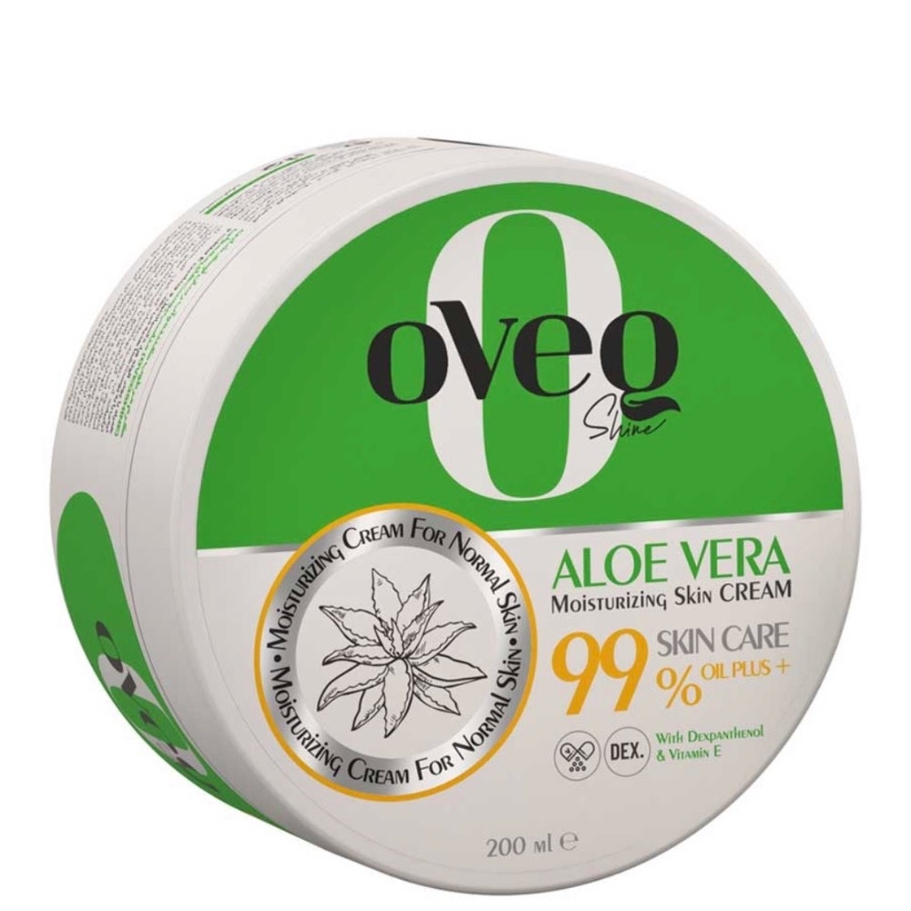 کرم مرطوب کننده و آبرسان اوک شاین حاوی عصاره آلوئه ورا حجم 200 میلی لیتر