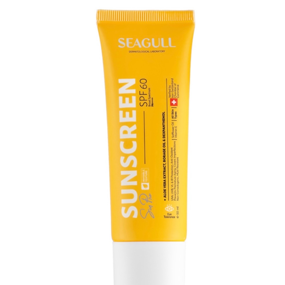 کرم ضد آفتاب بی رنگ سی گل با SPF60 مناسب پوست معمولی تا چرب حجم 50 میلی لیتر