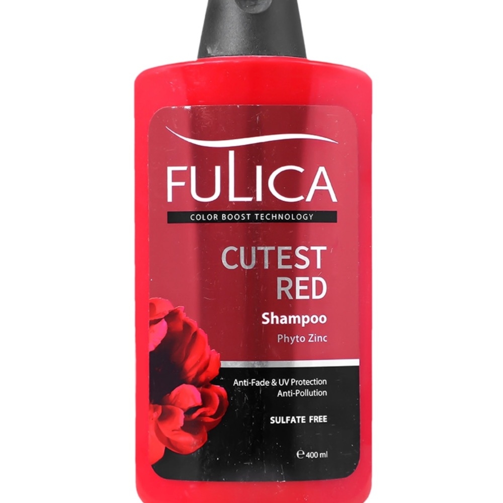 شامپو تثبیت کننده موی رنگ شده قرمز حجم 400 میل 
