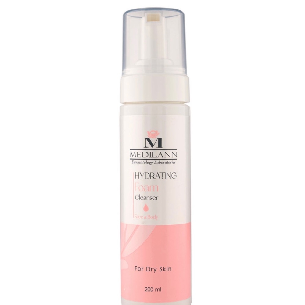 فوم شوینده صورت و بدن مدیلن مناسب پوست خشک حجم 200 میلی لیتر