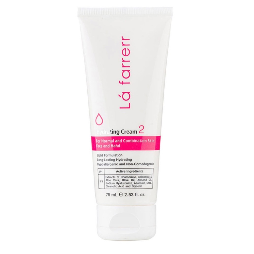 کرم آبرسان و مرطوب کننده لافارر مناسب پوست مختلط مدل 2 حجم 75 میلی لیتر