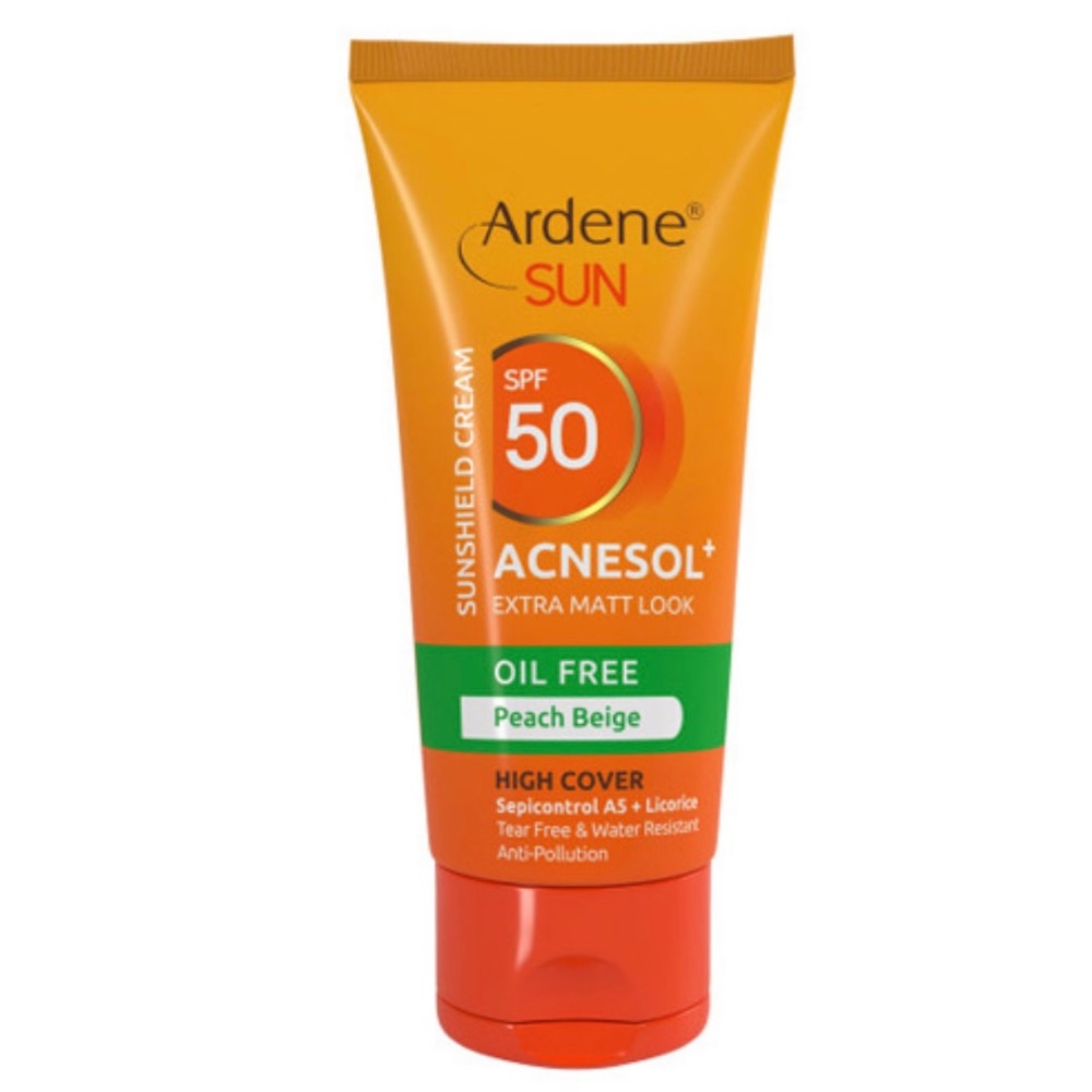 کرم ضد آفتاب رنگی فاقد چربی آردن سان مدل Acnesol Plus با Spf50 حجم 50 میلی لیتر