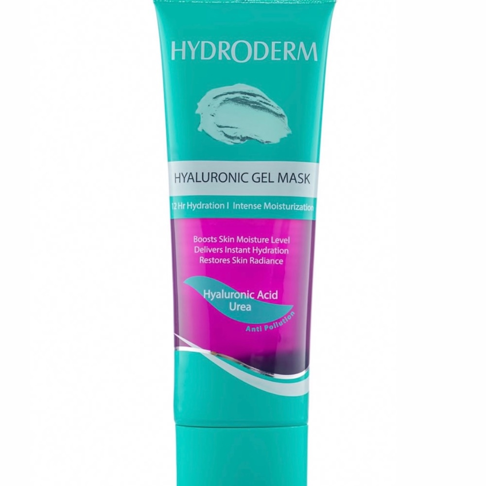 ماسک صورت ژلی آبرسان قوی و مرطوب کننده پوست حاوی اسید هیالورونیک و اوره 100میل هیدرودرم
