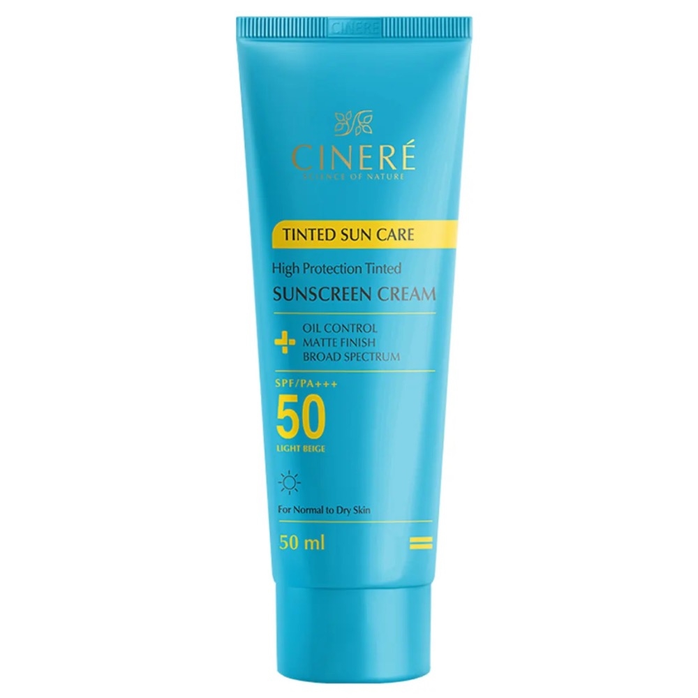 کرم ضد آفتاب سینره +SPF 50 حجم 50 میلی لیتر - بژ روشن