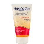 ژل شستشوی صورت هیدرودرم برای پوست چرب مدل Acne Wash حجم 150 میلی لیتر