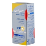 کرم ضد آفتاب بی رنگ سان سیف با SPF40 مناسب آقایان حجم 50 میلی لیتر