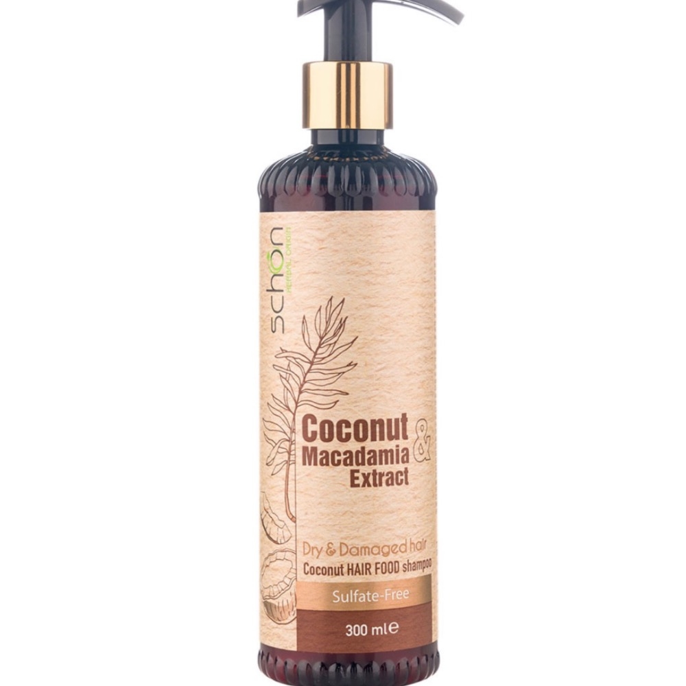 شامپو فاقد سولفات شون حاوی ماکادمیا و نارگیل حجم 300 میلی لیتر