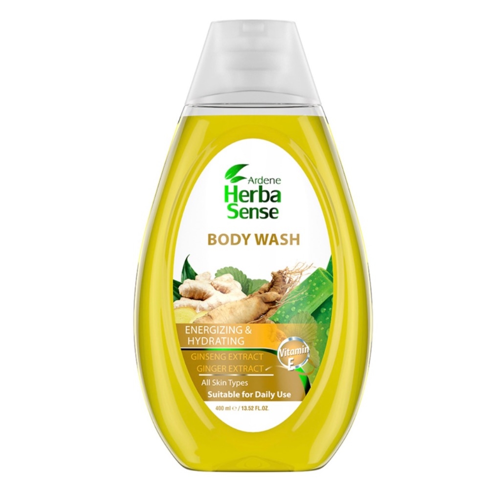 شامپو بدن جینسینگ و زنجبیل با رایحه انرژی بخش آردن حجم 400 میلی لیتر
