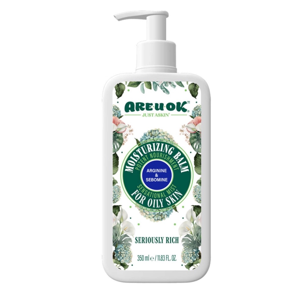 کرم پمپی مرطوب کننده قوی آرژنین مناسب پوست چرب 350 گرم آر یو اکی