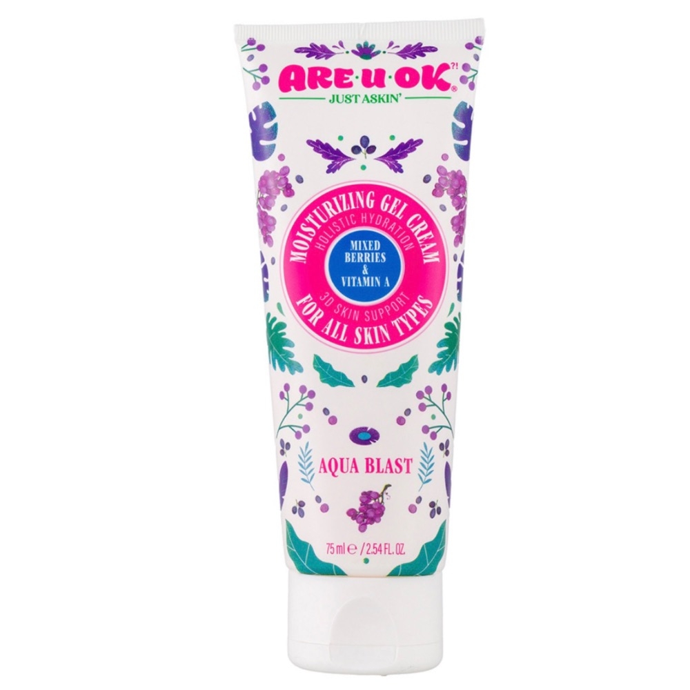 کرم ژل آبرسان تمشک آر یو اکی حاوی ویتامین A حجم 75 میلتر