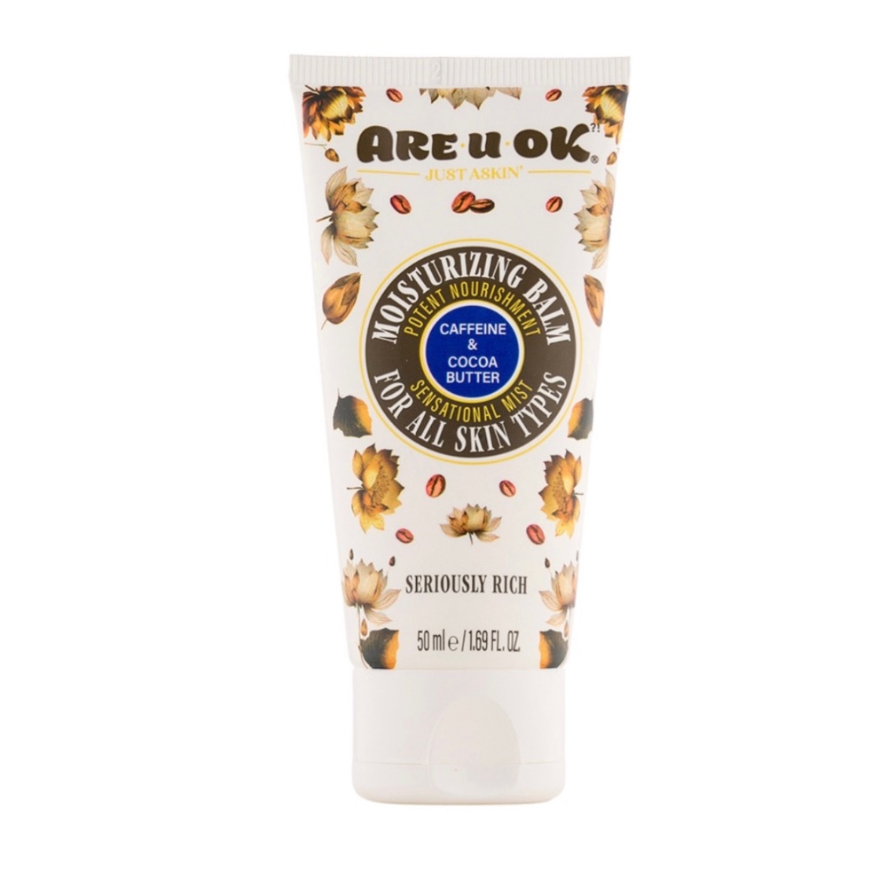 بالم مرطوب کننده حاوی کافئین مناسب انواع پوست 50 گرم آر یو اکی