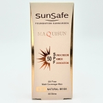 ضد آفتاب کرم پودری و پرایمری SPF50 (بژ طبیعی) مناسب انواع پوست