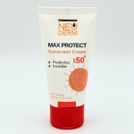 کرم ضد آفتاب مکس پروتکت SPF50 بی رنگ مناسب پوست خشک و معمولب نئودرم