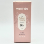 ضدآفتاب کرمی مات (بژ طبیعی) SPF60 صورت و بدن مناسب انواع پوست ویت یو