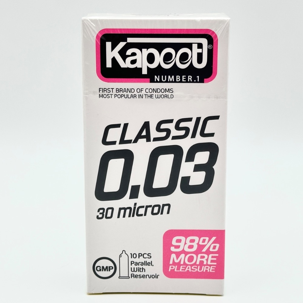 کاندوم classic 0.003 کاپوت (12 عددی)