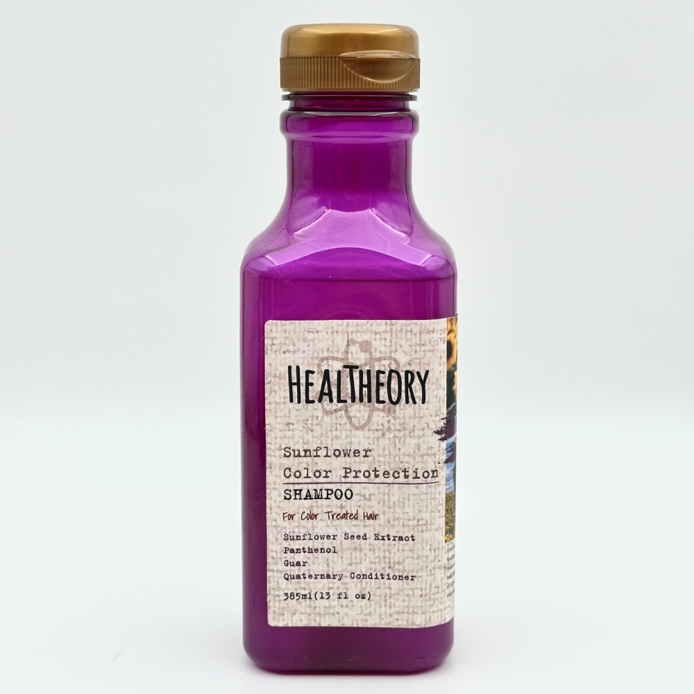 شامپو موهای رنگ شده هلس تئوری حاوی عصاره آفتابگردان