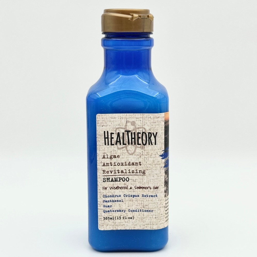 شامپو آنتی اکسیدان مناسب موهای آسیب دیده هلس تئوری حاوی عصاره جلبک قرمز