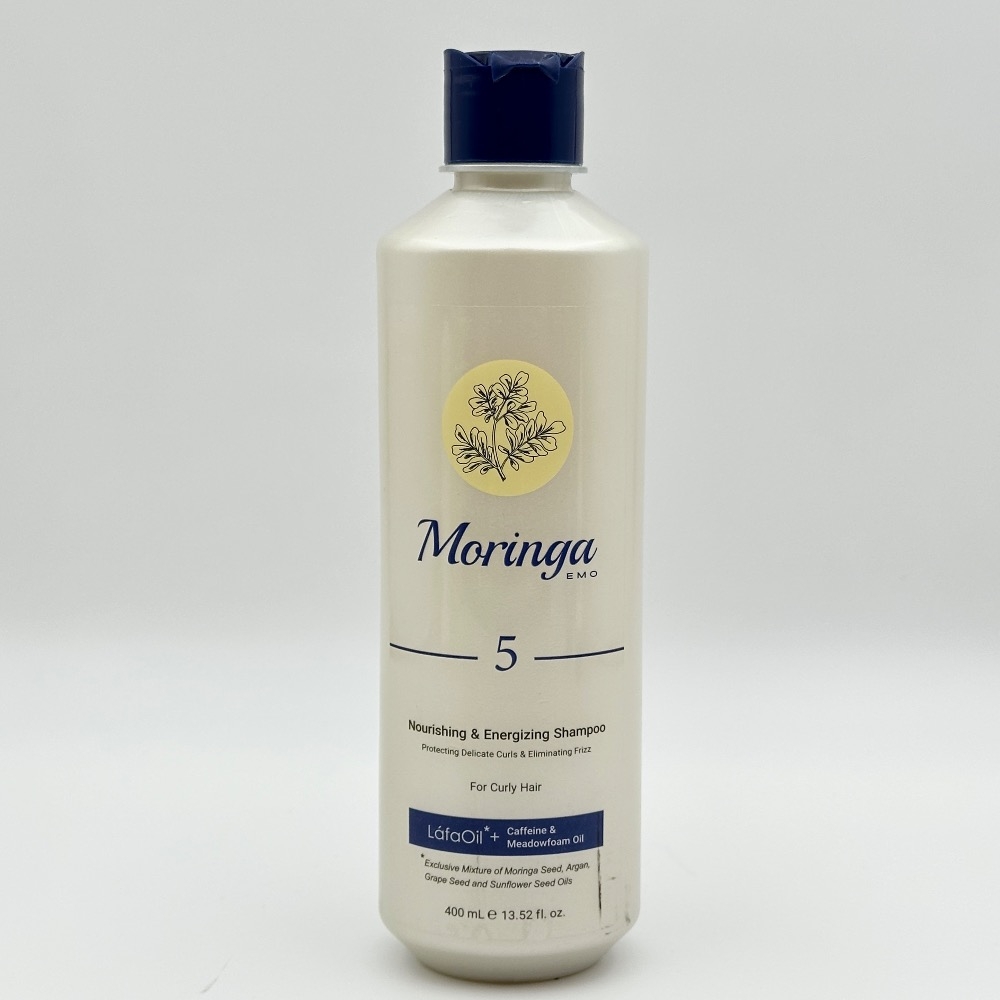 شامپو مغذی و انرژی بخش مورینگا مناسب موهای فر