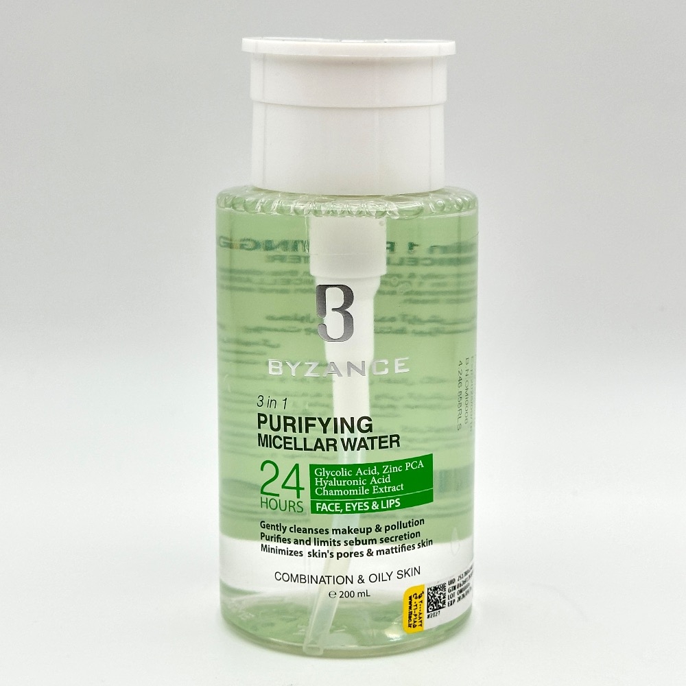 محلول پاک کننده آرایش 3 در 1 بیزانس مناسب پوست چرب و مختلط