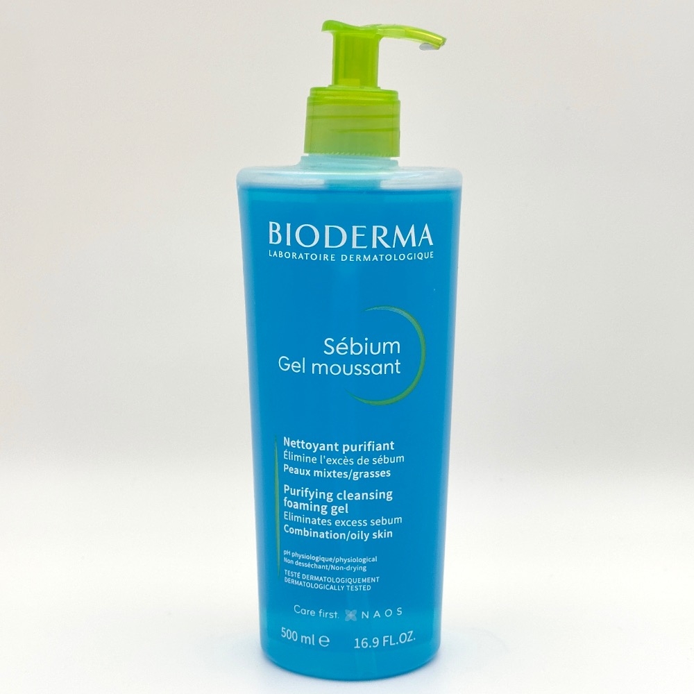 ژل شستشوی صورت بایودرما مناسب پوست چرب تا مختلط (400ML)